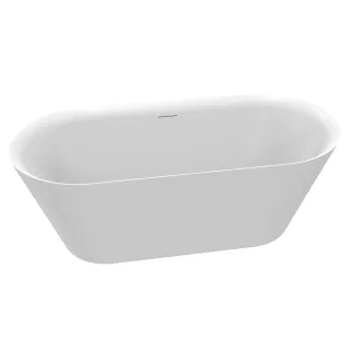 Ванна акриловая AQUAme AQM3501MW 167x75 см белый матовый