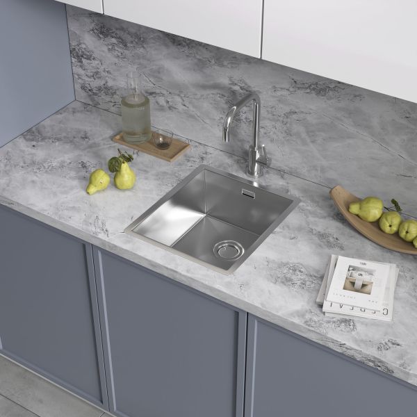 Мойка кухонная Reflexion Como 38-SS  RX2038SS полированная сталь