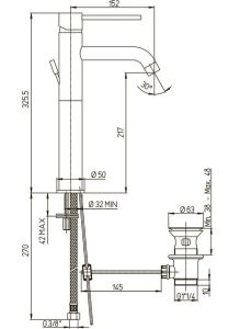 Смеситель для раковины Paini Cox 78PJ211LL матовое золото