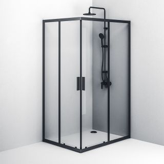 Душевой уголок Am.Pm Gem S 120x90см чёрный матовый W93G-404-120290-BT Душевой уголок Am.Pm Gem S 120x90см чёрный матовый W93G-404-120290-BT