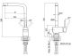 Смеситель для кухни Paulmark Spring Sp212067-SS нержавеющая сталь