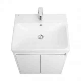 Тумба под раковину Aquaton Сканди 1A278801SD010 55 см белый глянцевый/белый матовый