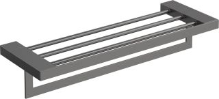 Полка для полотенец Boheme Qubic 10737-GM графит матовый
