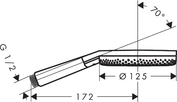 Душевая лейка Hansgrohe Raindance Alive Select S 24500990 шлифованное золото