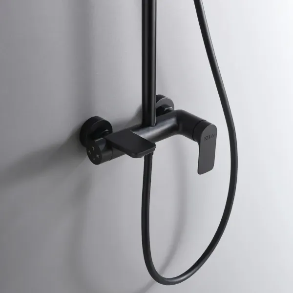 Душевая стойка Black&White Universe 8300ВUK чёрный матовый