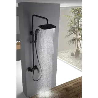 Душевая стойка Black&White Universe 8300ВUK чёрный матовый