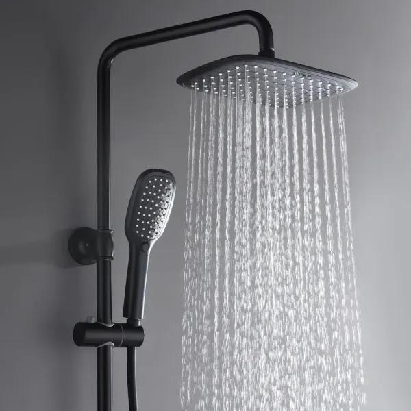 Душевая стойка Black&White Universe 8300ВUK чёрный матовый