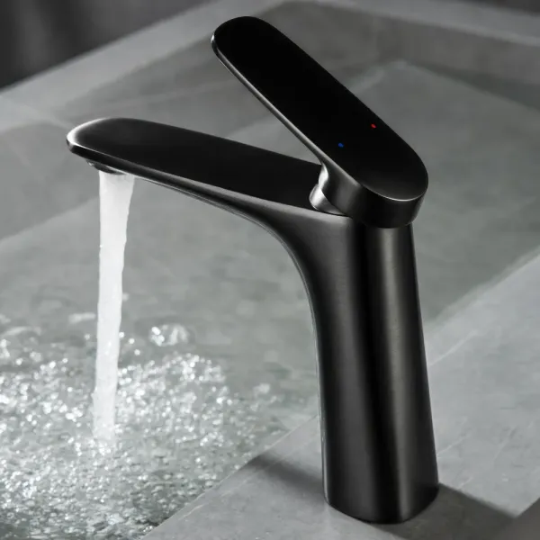 Смеситель для раковины Black&White Universe 8701B чёрный матовый