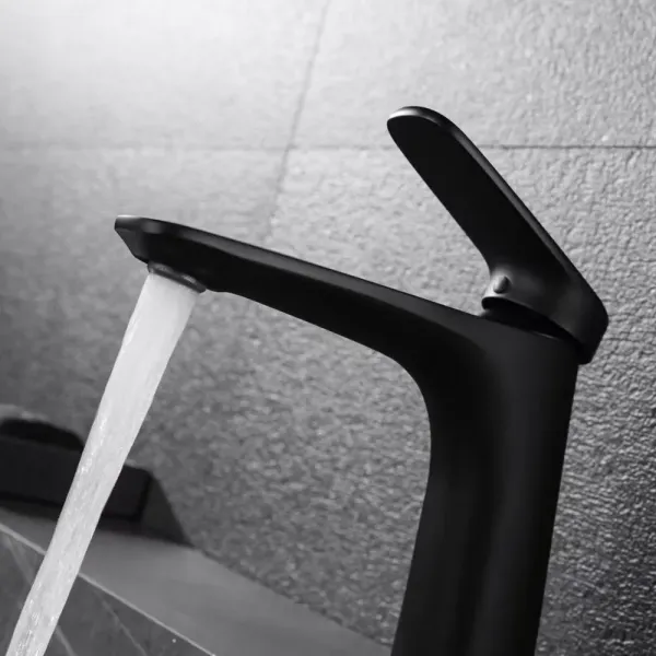 Смеситель для раковины Black&White Universe 8701B чёрный матовый