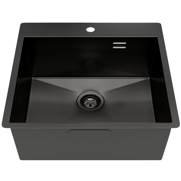 Мойка кухонная Reflexion Iseo 50-BL RX2250SS оружейная сталь