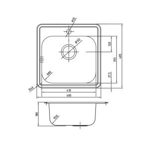 Мойка кухонная IDDIS Strit хром глянцевый STR48P0i77