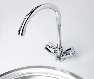 Смеситель для кухни Wasserkraft Amper 2907 с поворотным изливом хром