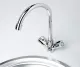 Смеситель для кухни Wasserkraft Amper 2907 с поворотным изливом хром