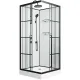 Душевая кабина Niagara Standart ST100/15QL/KL/BKT 100x100 см профиль чёрный матовый стекло прозрачное