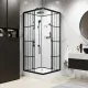 Душевая кабина Niagara Standart ST100/15QL/KL/BKT 100x100 см профиль чёрный матовый стекло прозрачное
