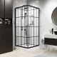 Душевая кабина Niagara Standart ST100/15QL/KL/BKT 100x100 см профиль чёрный матовый стекло прозрачное