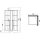 Душевая кабина Niagara Standart ST100/15QL/KL/BKT 100x100 см профиль чёрный матовый стекло прозрачное