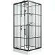 Душевая кабина Niagara Standart ST100/15QL/KL/BKT 100x100 см профиль чёрный матовый стекло прозрачное
