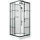 Душевая кабина Niagara Standart ST100/15QR/KL/BKT 100x100 см профиль чёрный матовый стекло прозрачное
