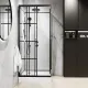 Душевая кабина Niagara Standart ST100/15QR/KL/BKT 100x100 см профиль чёрный матовый стекло прозрачное