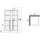 Душевая кабина Niagara Standart ST100/15QR/KL/BKT 100x100 см профиль чёрный матовый стекло прозрачное