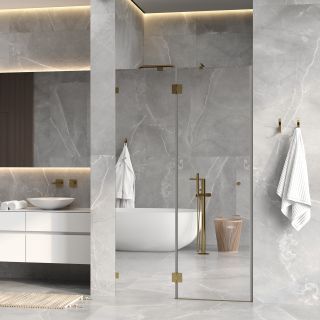 Душевая дверь WasserKRAFT Ems 76H05L-MR 120 см профиль золото стекло зеркальное