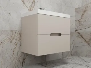 Подвесная тумба под раковину Style Line Матис ЛС-00002310 60 см кремовый