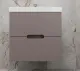 Подвесная тумба под раковину Style Line Матис ЛС-00002296 60 см тауп тёмный