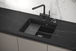 Мойка кухонная Granula Kitchen Space 5501U, ШВАРЦ Мойка кухонная Granula Kitchen Space 5501U, ШВАРЦ