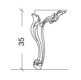 Ножки Armadi Art NeoArt бронза, высокие (пара)