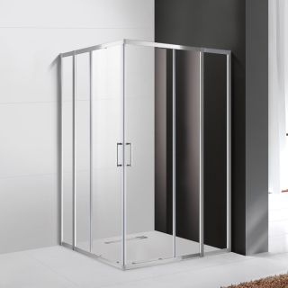 Душевой уголок Cezares MOLVENO-AH-21-100+20-P-Cr