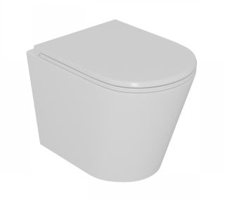Унитаз подвесной D&K Venice DT1026016 безободковый белый Унитаз подвесной D&K Venice DT1026016 безободковый белый