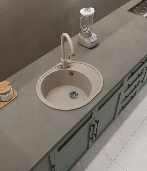 Мойка кухонная GranFest URBAN 857L серый