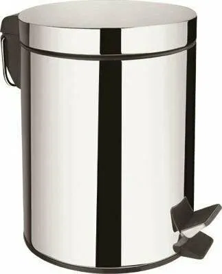 Ведро для мусора Aquanet 298620 12 л никель