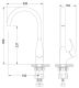Смеситель для кухни Lemark Linara LM0405PGR грей Смеситель для кухни Lemark Linara LM0405PGR грей
