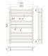 Полотенцесушитель водяной Indigo Slim LSLW80-50 80x50 см хром