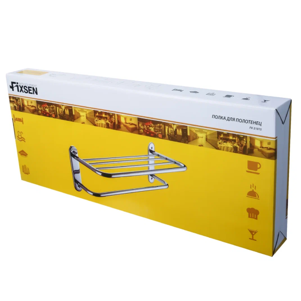 Полка для полотенец Fixsen Hotel 50 см (FX-31015A) Полка для полотенец Fixsen Hotel 50 см (FX-31015A)