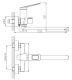 Смеситель для ванны Haiba HB22595 хром