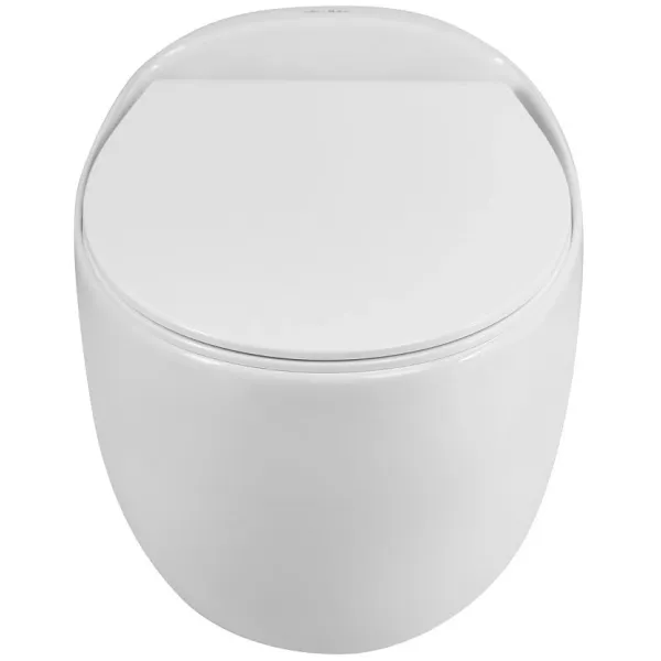 Унитаз подвесной ArtMax Forli AM020CHR безободковый с сиденьем микролифт белый