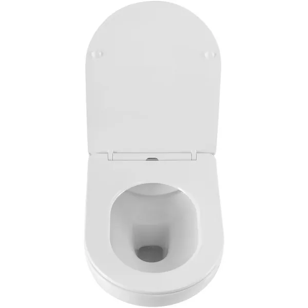 Унитаз подвесной ArtMax Gina AM218CHR безободковый с сиденьем микролифт белый