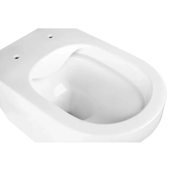 Унитаз подвесной ArtMax Gina AM218CHR безободковый с сиденьем микролифт белый