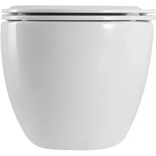 Унитаз подвесной ArtMax Siena AM221CHR безободковый с сиденьем микролифт белый