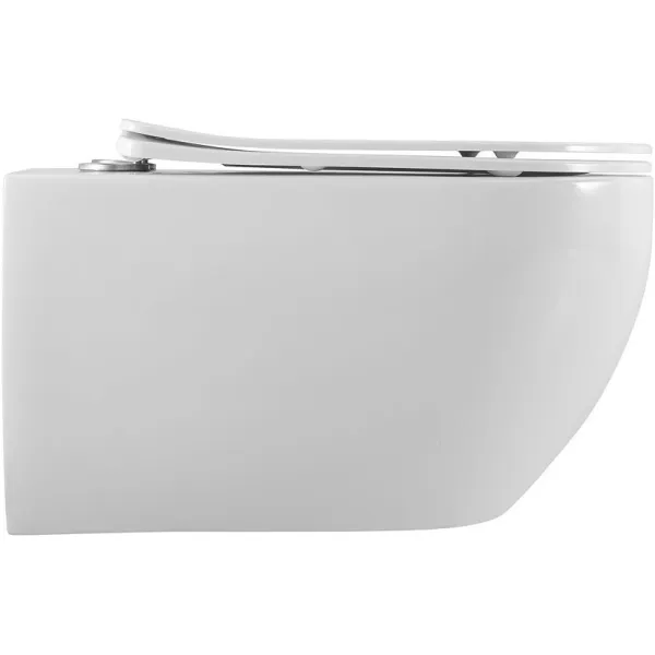 Унитаз подвесной ArtMax Siena AM221CHR безободковый с сиденьем микролифт белый