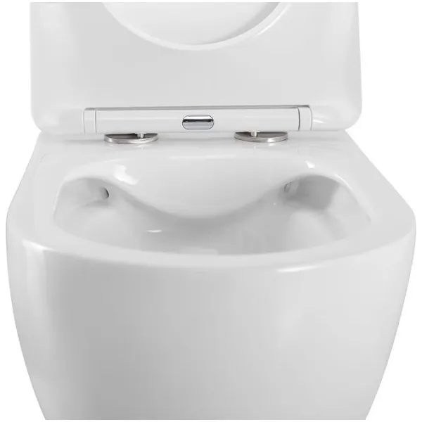 Унитаз подвесной ArtMax Siena AM221CHR безободковый с сиденьем микролифт белый