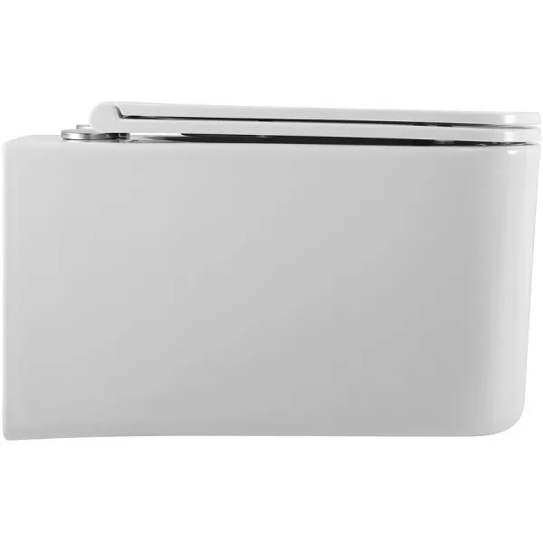 Унитаз подвесной ArtMax Latina AM215CHR безободковый с сиденьем микролифт белый