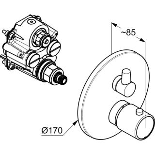 Смеситель для душа Kludi Zenta SL 388353945 черный матовый Смеситель для душа Kludi Zenta SL 388353945 черный матовый