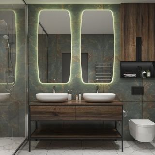 Зеркало с холодной подсветкой Art&Max Forli 70x150см AM-For-700-1500-DS-F Зеркало с холодной подсветкой Art&Max Forli 70x150см AM-For-700-1500-DS-F