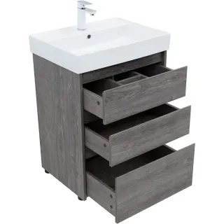 Тумба под раковину Aquanet Nova Lite 302470 60 см дуб рошелье