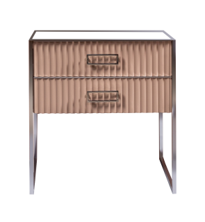 Тумба Armadi Art MONACO 80см  h84см  капучино глянец  +  хром  под раковину моноблок