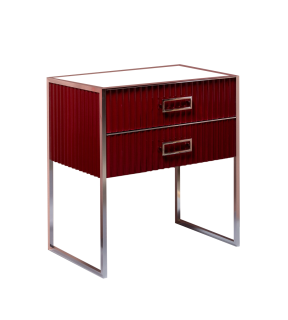 Тумба под раковину Armadi Art Monaco 80см бордо/хром 866-080-RCR Тумба под раковину Armadi Art Monaco 80см бордо/хром 866-080-RCR